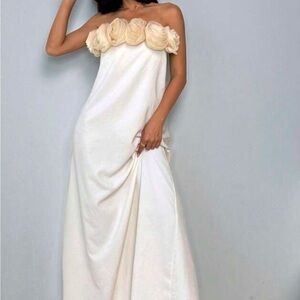 Brand new Flower Strapless Maxi
